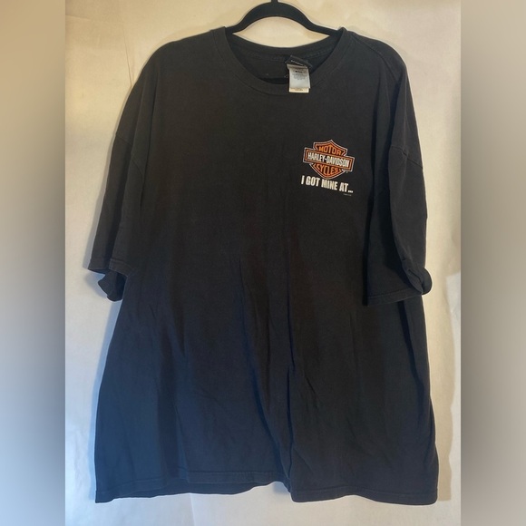 Harley Davidson Men’s Savannah GA Tee T-shirt Size 3XL - Has some cracking/Stain - Picture 2 of 9